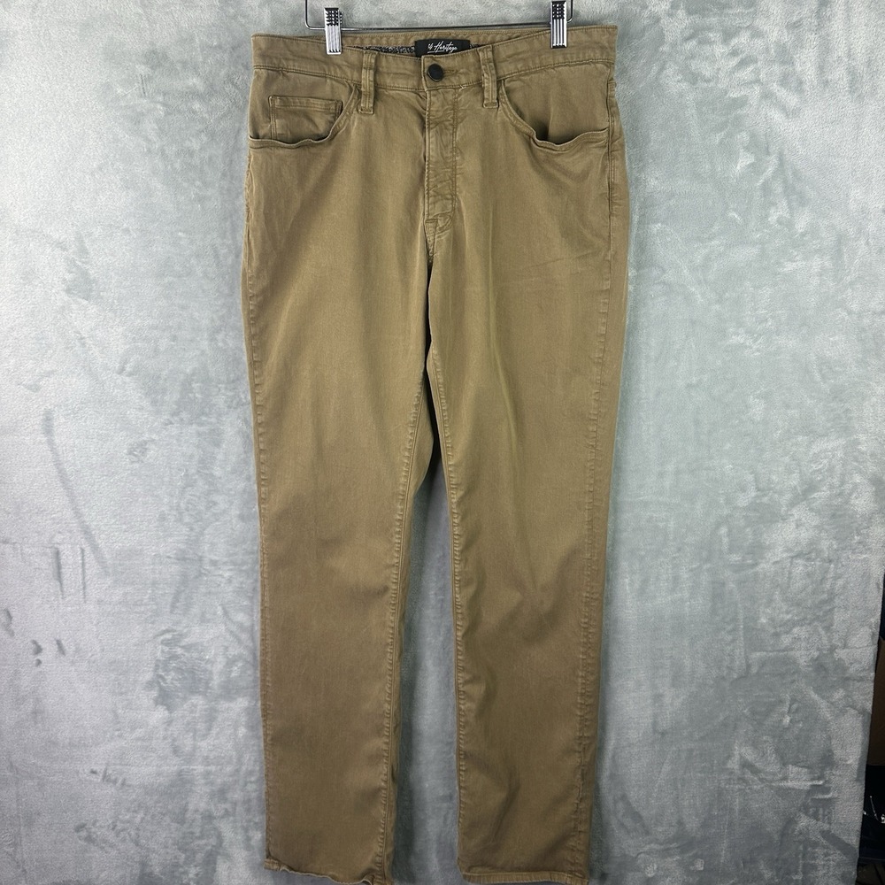 34 Heritage Charisma Khaki Pants Mens 34x34 Straight Stretch